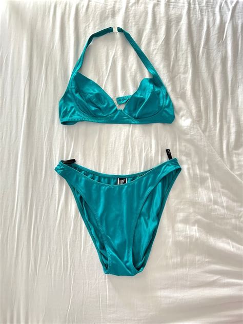 burberry bikini women& 39|burberry turquoise lindy swimsuit.